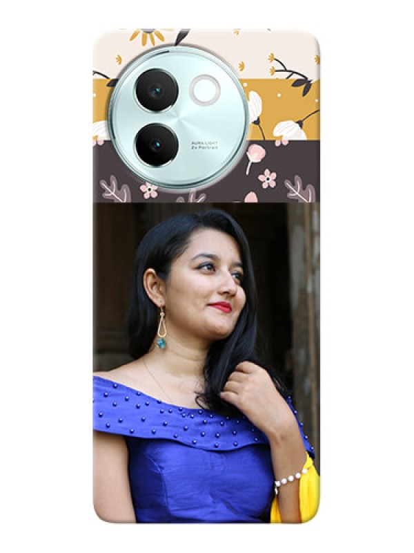 Custom Vivo V30E 5G mobile cases online: Stylish Floral Design