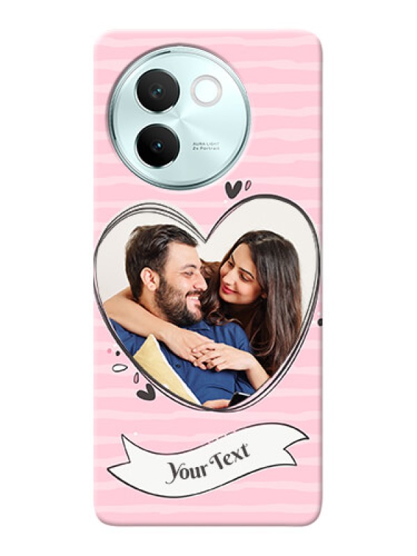 Custom Vivo V30E 5G custom mobile phone covers: Vintage Heart Design