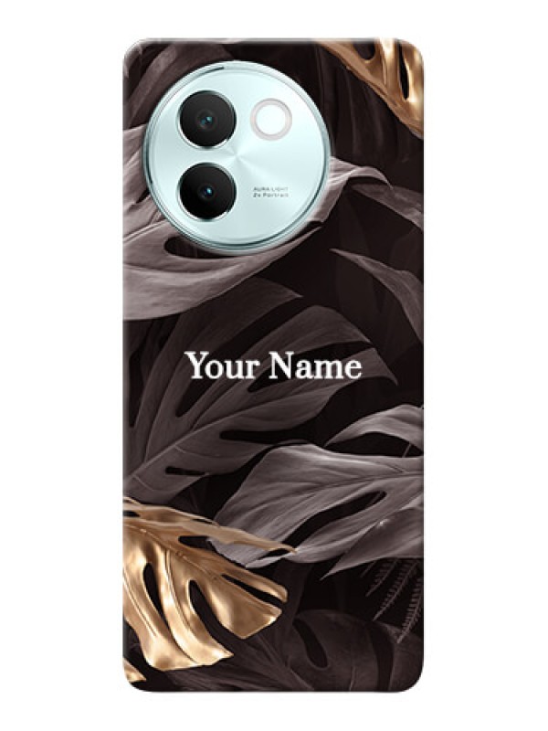 Custom Vivo V30E 5G Personalised Phone Case with Wild Leaves digital paint Design