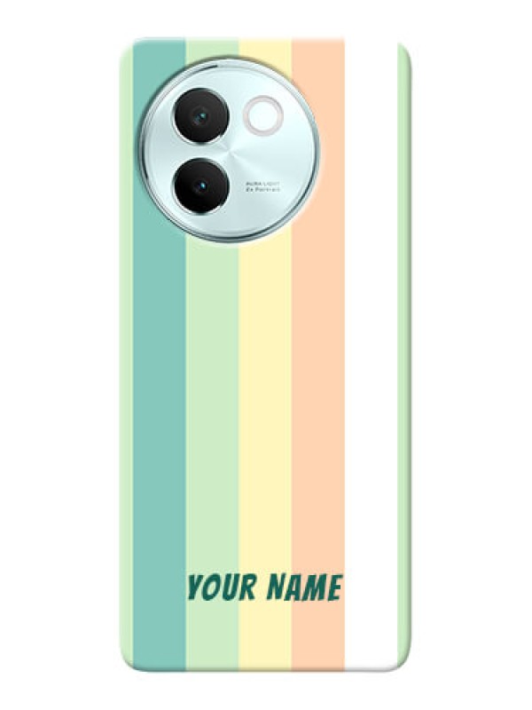 Custom Vivo V30E 5G Photo Printing on Case with Multicolour Stripes Design