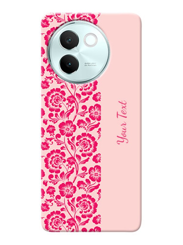 Custom Vivo V30E 5G Custom Phone Case with Attractive Floral Pattern Design