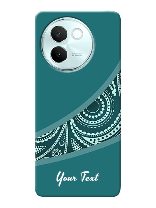 Custom Vivo V30E 5G Photo Printing on Case with semi visible floral Design