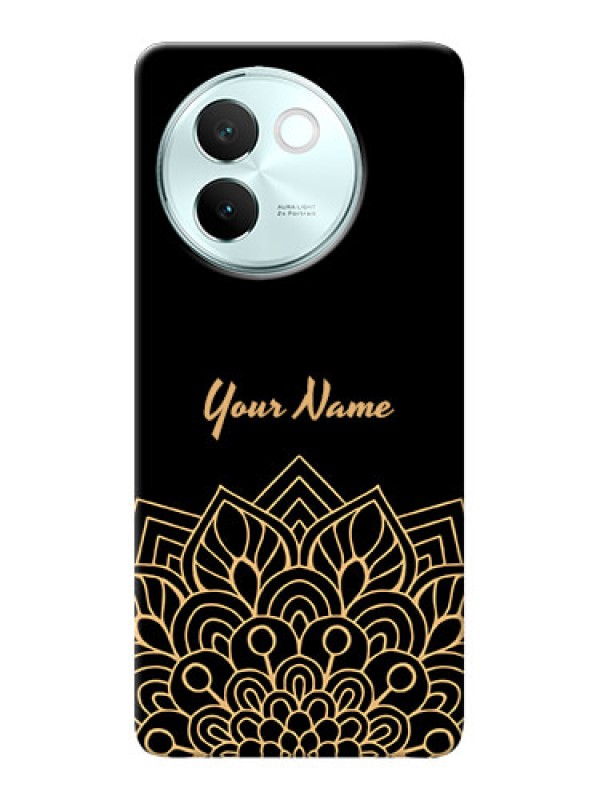 Custom Vivo V30E 5G Custom Phone Case with Golden mandala Design