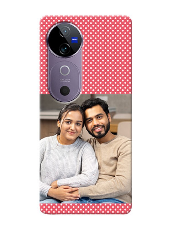 Custom Vivo V40 5G Custom Mobile Case with White Dotted Design