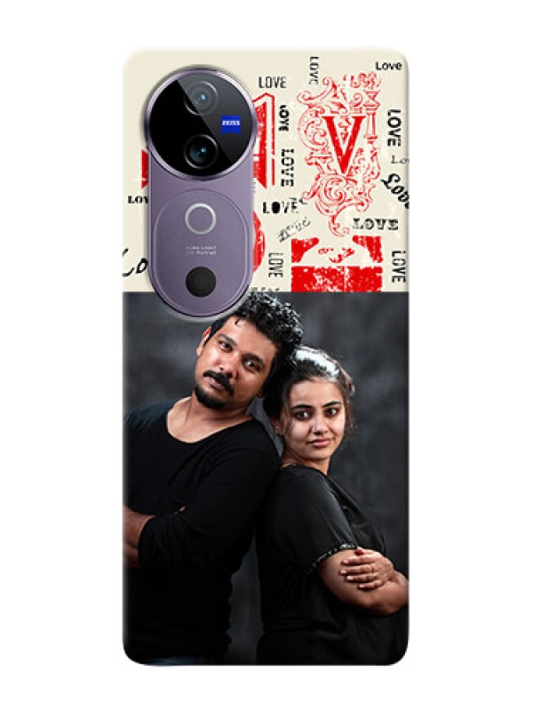 Custom Vivo V40 5G mobile cases online: Trendy Love Design Case