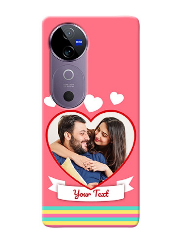 Custom Vivo V40 5G Personalised mobile covers: Love Doodle Design
