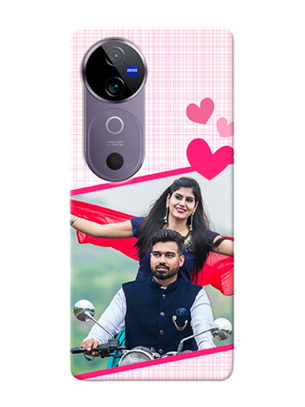 Custom Vivo V40 5G Personalised Phone Cases: Love Shape Heart Design