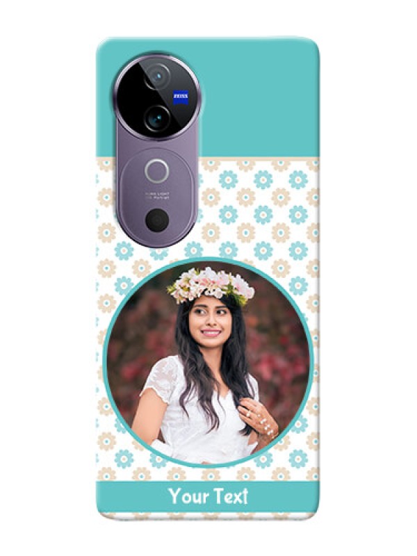 Custom Vivo V40 5G Custom Mobile Back Covers: Beautiful Flowers Design