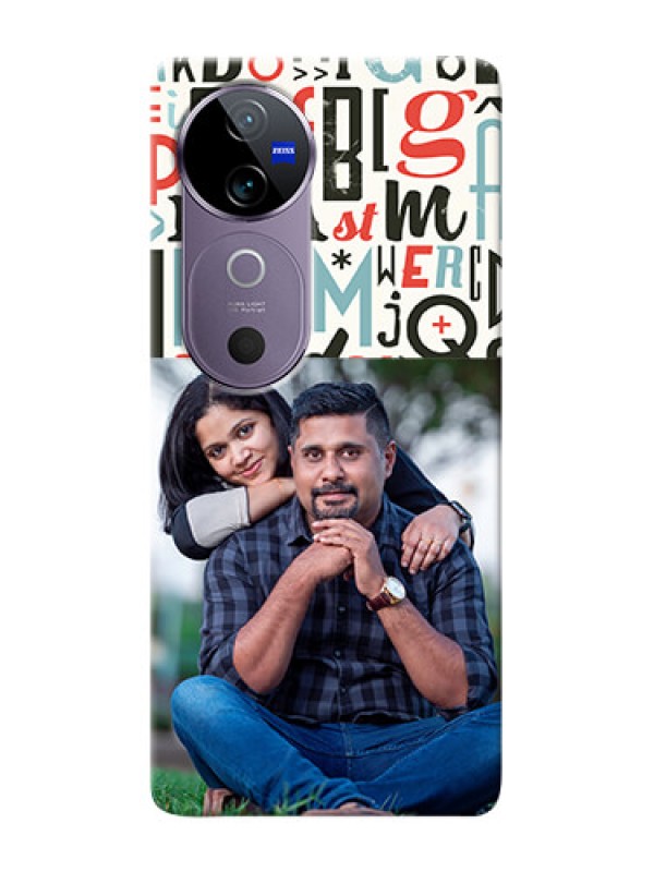 Custom Vivo V40 5G custom mobile phone covers: Alphabet Design