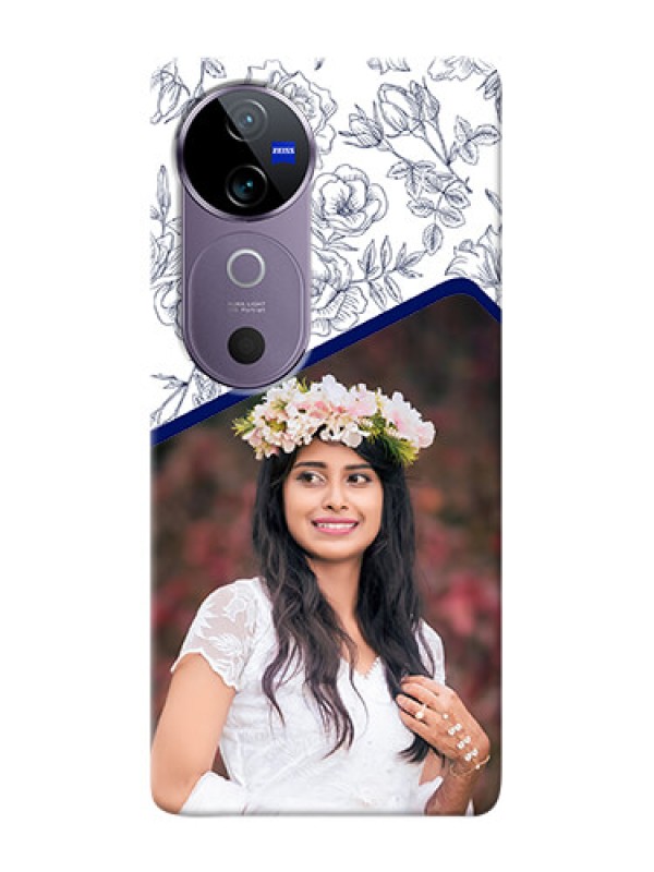 Custom Vivo V40 5G Phone Cases: Premium Floral Design