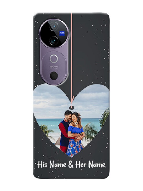 Custom Vivo V40 5G custom phone cases: Hanging Heart Design