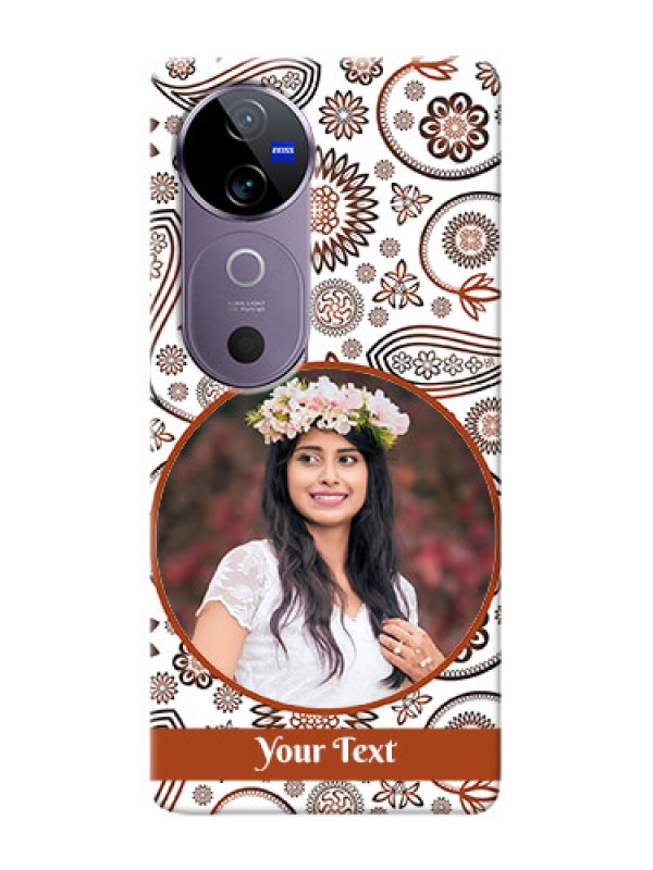 Custom Vivo V40 5G phone cases online: Abstract Floral Design