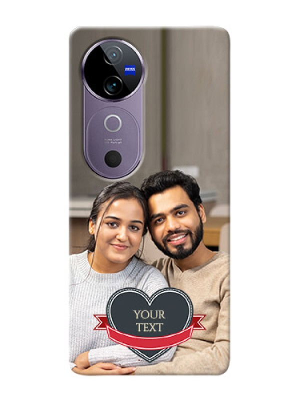 Custom Vivo V40 5G mobile back covers online: Just Married Couple Design