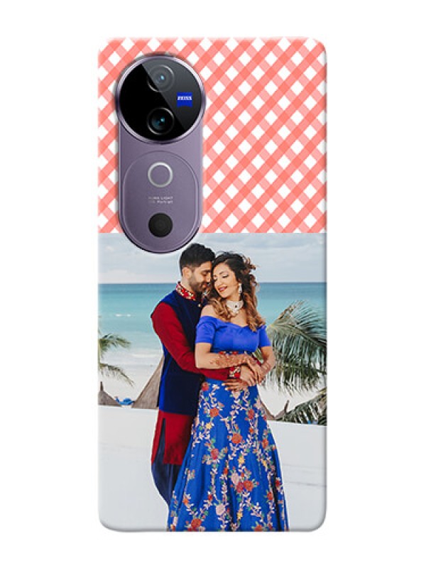 Custom Vivo V40 5G custom mobile cases: Pink Pattern Design