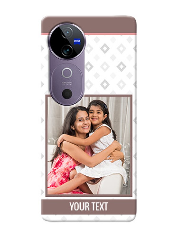 Custom Vivo V40 5G custom back covers: Simple Diamond Design