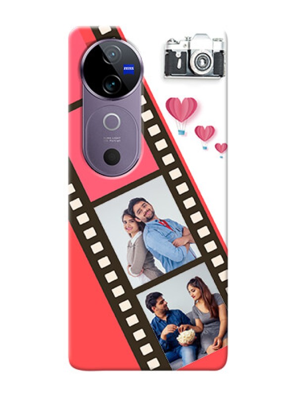 Custom Vivo V40 5G custom phone covers: 3 Image Holder with Film Reel