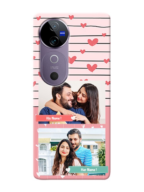 Custom Vivo V40 5G custom mobile covers: Photo with Heart Design