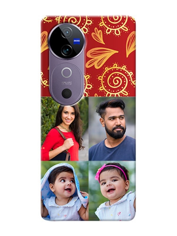 Custom Vivo V40 5G Mobile Phone Cases: 4 Image Traditional Design