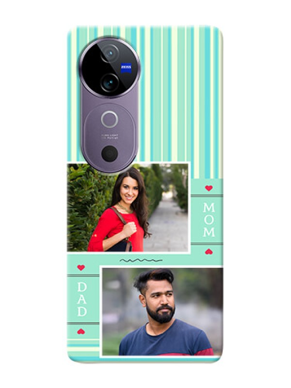 Custom Vivo V40 5G custom mobile phone covers: Mom And Dad Pic Design