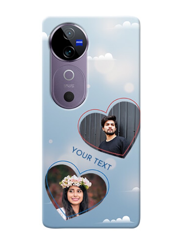 Custom Vivo V40 5G Phone Cases: Blue Color Couple Design