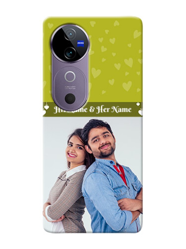 Custom Vivo V40 5G custom mobile covers: You And Me Heart Design