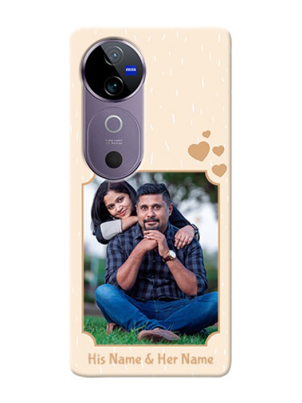 Custom Vivo V40 5G mobile phone cases with confetti love design