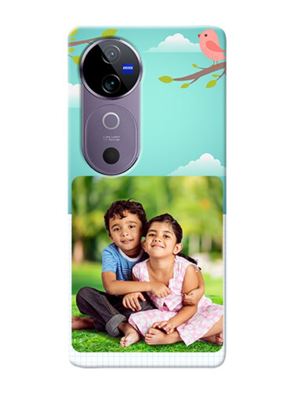 Custom Vivo V40 5G phone cases online: Doodle love Design