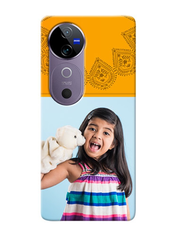 Custom Vivo V40 5G custom mobile back covers: Photo Wedding Design