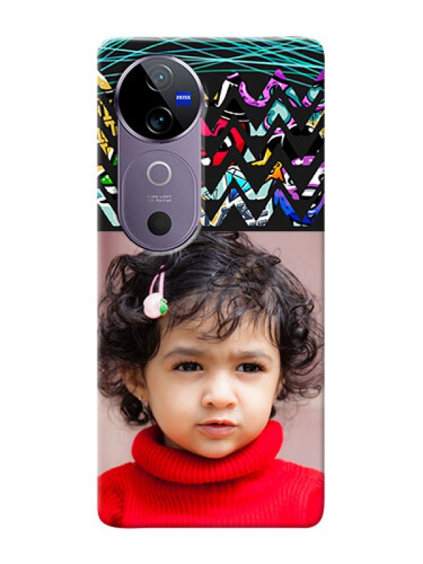 Custom Vivo V40 5G personalized phone covers: Neon Abstract Design