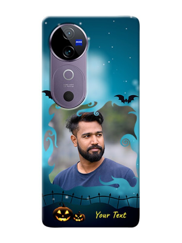 Custom Vivo V40 5G Personalised Phone Cases: Halloween frame design