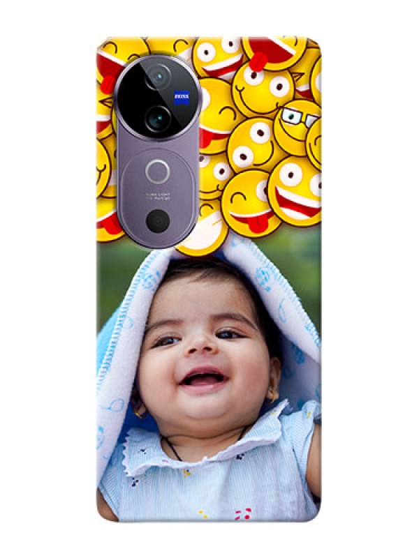 Custom Vivo V40 5G Custom Phone Cases with Smiley Emoji Design