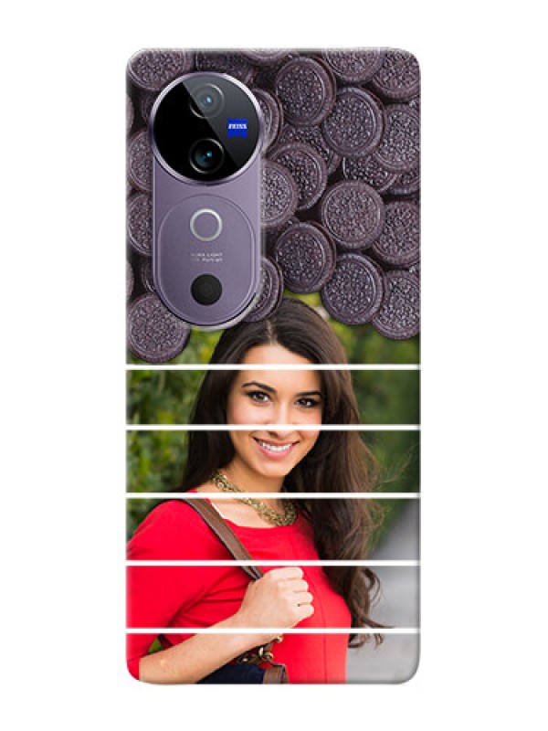Custom Vivo V40 5G Custom Mobile Covers with Oreo Biscuit Design