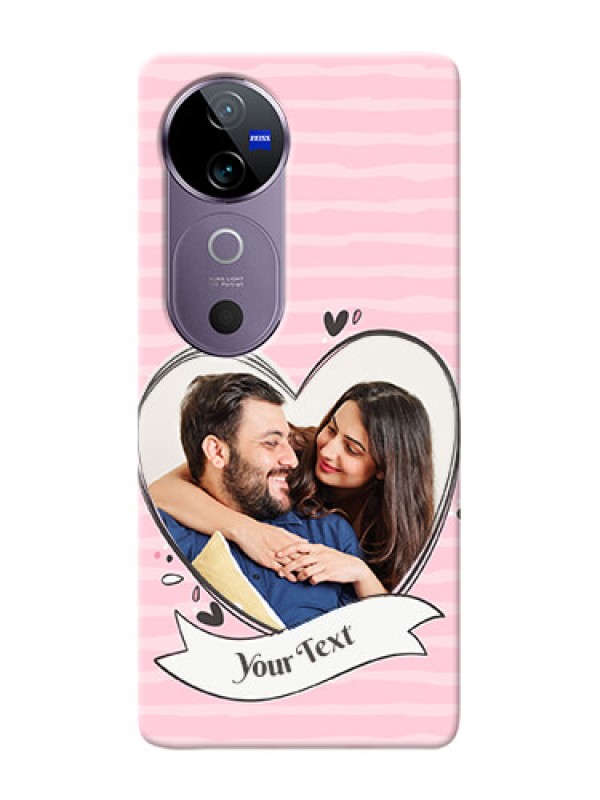 Custom Vivo V40 5G custom mobile phone covers: Vintage Heart Design