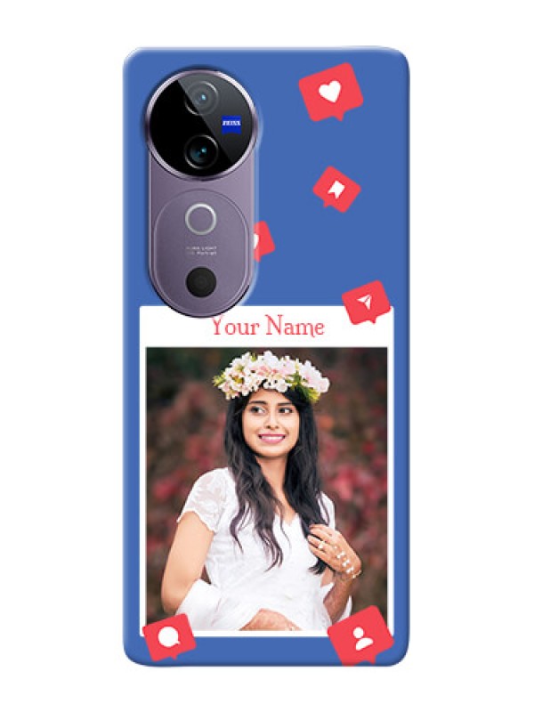 Custom Vivo V40 5G Custom Phone Case with Like Share And Comment Design