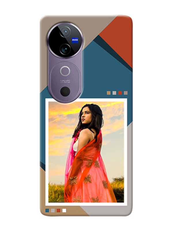 Custom Vivo V40 5G Personalized Phone Case with Retro color pallet Design