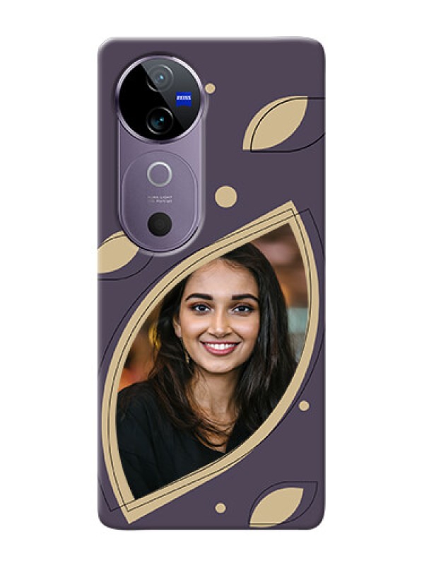 Custom Vivo V40 5G Custom Mobile Case with Falling Leaf Design