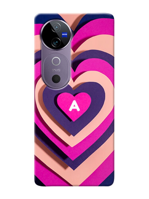 Custom Vivo V40 5G Custom Mobile Case with Cute Heart Pattern Design