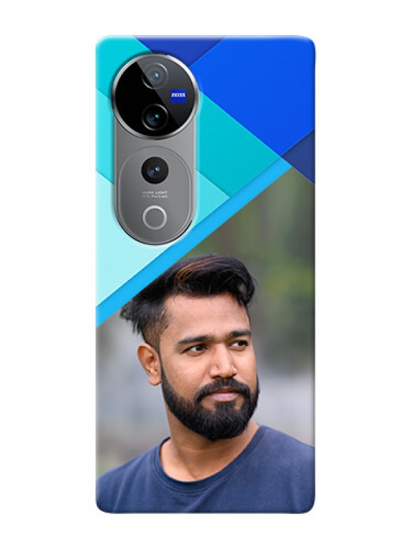 Custom Vivo V40 Pro 5G Phone Cases Online: Blue Abstract Cover Design