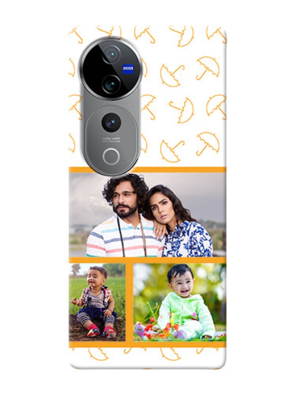 Custom Vivo V40 Pro 5G Personalised Phone Cases: Yellow Pattern Design