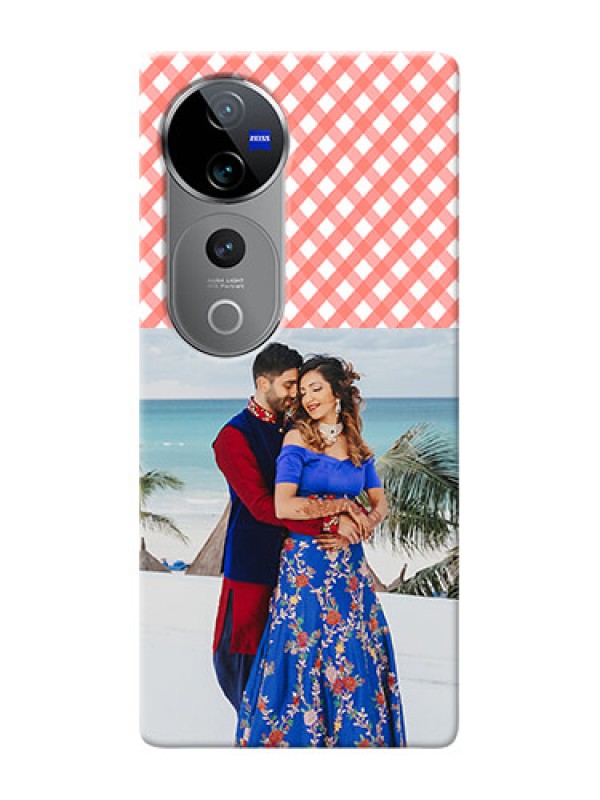 Custom Vivo V40 Pro 5G custom mobile cases: Pink Pattern Design