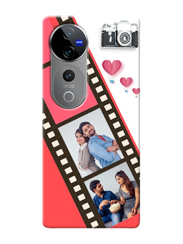 Custom Vivo V40 Pro 5G custom phone covers: 3 Image Holder with Film Reel