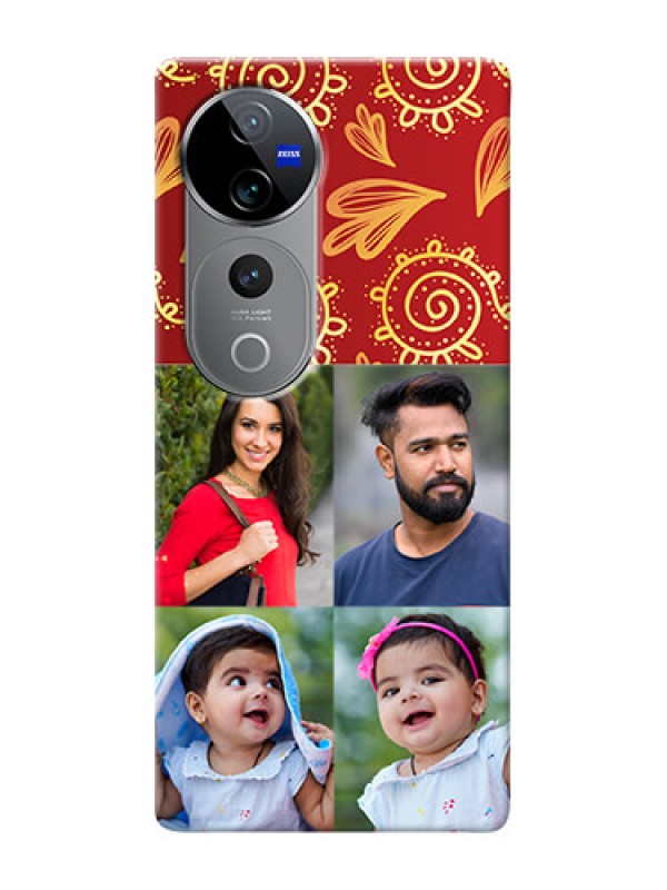 Custom Vivo V40 Pro 5G Mobile Phone Cases: 4 Image Traditional Design