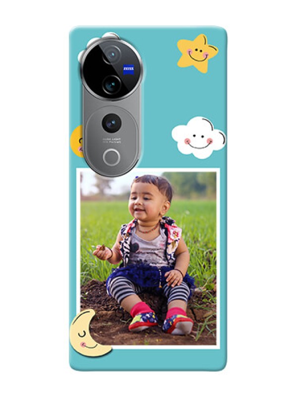 Custom Vivo V40 Pro 5G Personalised Phone Cases: Smiley Kids Stars Design