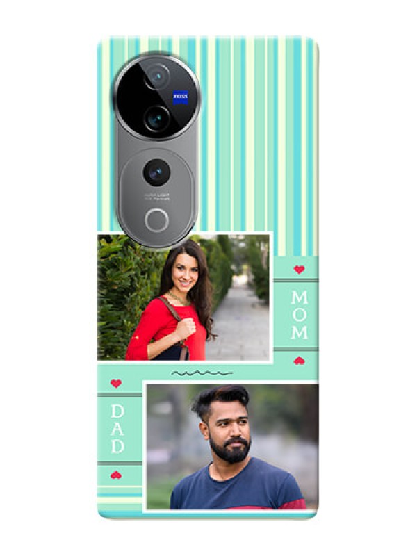 Custom Vivo V40 Pro 5G custom mobile phone covers: Mom And Dad Pic Design