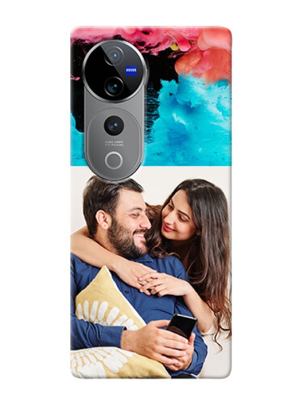 Custom Vivo V40 Pro 5G Mobile Cases: Quote with Acrylic Painting Design