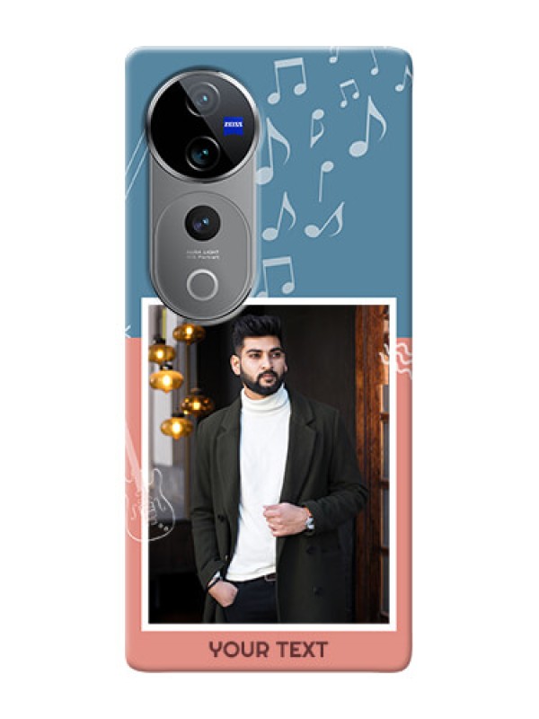 Custom Vivo V40 Pro 5G Phone Back Covers with Color Musical Note Design