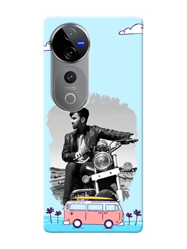 Custom Vivo V40 Pro 5G Mobile Covers Online: Travel And Adventure Design