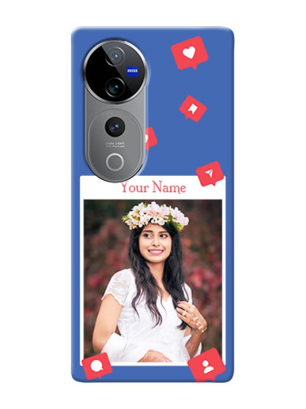 Custom Vivo V40 Pro 5G Custom Phone Case with Like Share And Comment Design