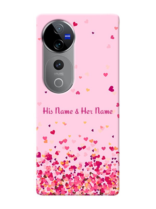 Custom Vivo V40 Pro 5G Photo Printing on Case with Floating Hearts Design