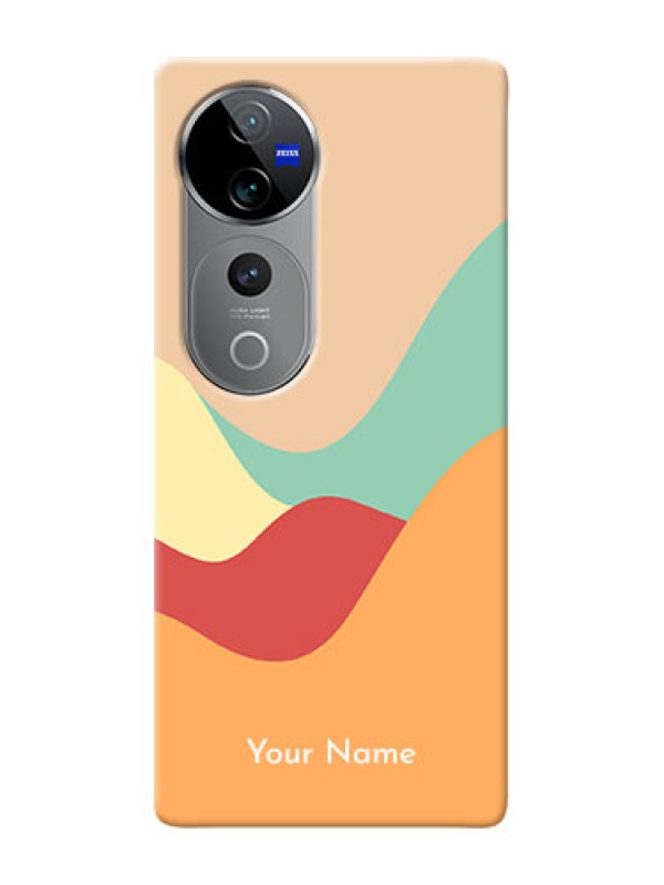 Custom Vivo V40 Pro 5G Personalized Phone Case with Ocean Waves Multicolour Design